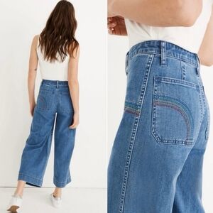 Madewell Blue Flare & Wide Leg Jeans